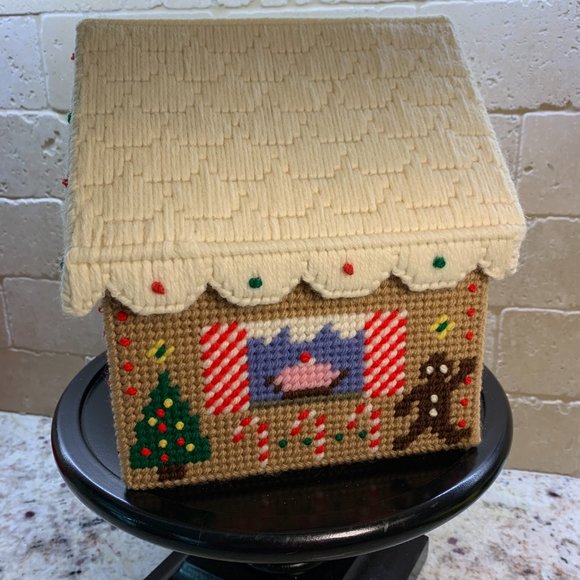 Gingerbread House Holiday Cross Stitch - Already Made for you! #1 - Picture 4 of 7